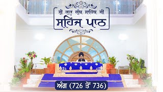 Angg  726 to 736 - Sehaj Pathh Shri Guru Granth Sahib Punjabi