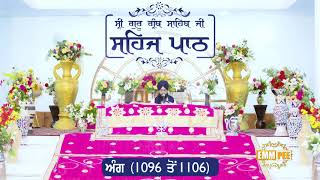 Angg  1096 to 1106 - Sehaj Pathh Shri Guru Granth Sahib Punjabi Punjabi