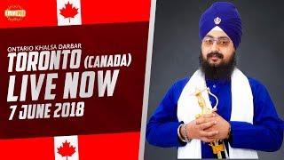 7 JUNE 2018 - LIVE STREAMING - Ontario Khalsa Darbar - Toronto - Canada