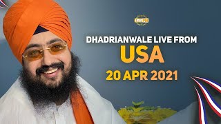 20 April 2021 Dhadrianwale LIVE USA Diwan