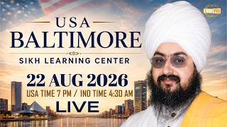 LIVE Sikh Learning Center Maryland USA 22 Aug 2026 Dhadrianwale