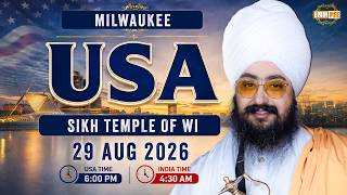 LIVE Sikh Temple of Wi - Milwaukee USA 29 Aug 2026 Dhadrianwale