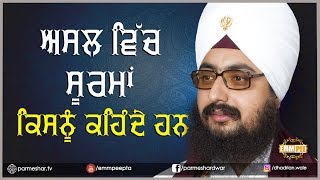 Who is the real warrior | Bhai Ranjit Singh Dhadrianwale