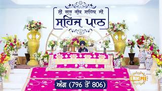 Angg  796 to 806 - Sehaj Pathh Shri Guru Granth Sahib Punjabi Punjabi